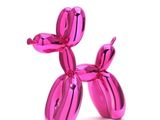 pink balloon dog sculpture on a white background with the words hotel des ruettes de bordeaux
