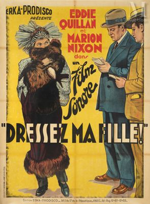 an old movie poster with a man in a fur coat and a woman in a fur coat