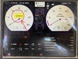 a close up of a dashboard with a lot of information on it