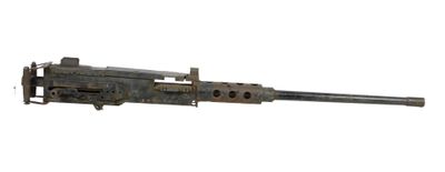 an old machine gun on a white background with a white background