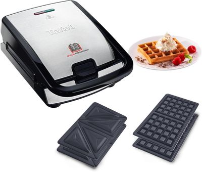 3.402 Tefal Appareil à gaufres et croque-monsieur, 2 jeux de… - Photo 1