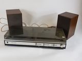 a stereo system that is sitting on a table