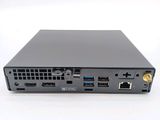 the back view of a small computer with two ports on it