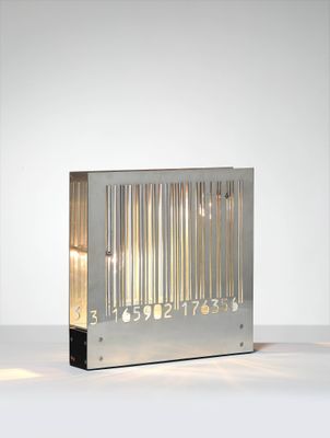 an image of a lamp that has a barcode on it