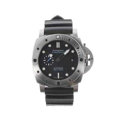 a black watch with a black face on a white background