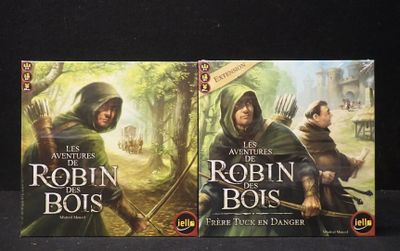 deux livres consacrés aux aventures de Robin des Bois et aux aventures de Robin des Bois
