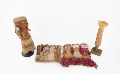 a group of items that are sitting on a white surface