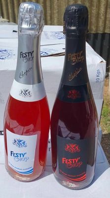 Lot de 222 bouteilles de vin pétillants 2 sortes de 75 cl