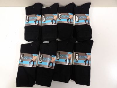 six pairs of men ' s black cotton tights with the number 3 on them