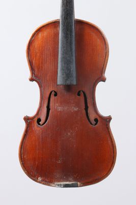 an old violin on a white background with a white background