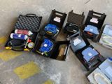 many different types of equipment in a case on the ground