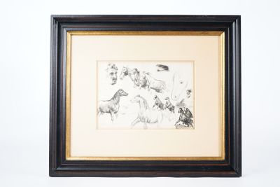 École du XXe siècle Études de chevaux