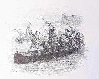 COOPER (Fenimore) Le dernier des Mohicans. Dessins de Andrio…