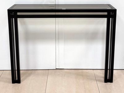 Attribué à Jean-Michel WILMOTTE, Console d’applique en bois …