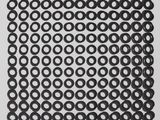 an image of a black and white photo of a square of circles