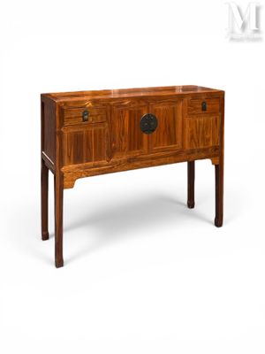 an image of a sideboard with a drawer on one side and a drawer on the other side