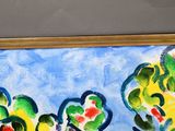 a picture of a painting on the wall of a room