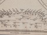 an old map of the town of philadelphia and the surrounding area of the city
