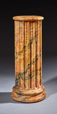 an image of a marble pedestal with a marble top