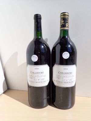 2 Magnums dont 1 magnum Collioure Cuvée du Grand Maître 1994…