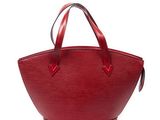 louis vuitton red epi leather tote bag