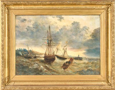 une image représentant un tableau d'un navire en mer