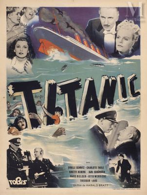 an old movie poster of a man in a boat surrounded by other people
