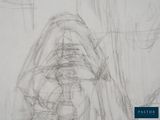 drawing of a person in a hoodedie with a hoodie on