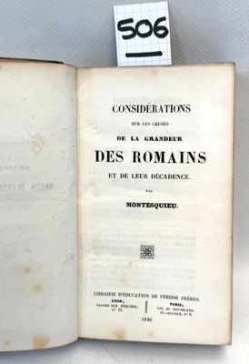 a book with a label on it that says des romans