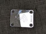 a picture of a piece of metal with a sticker on it