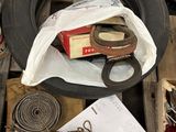 a pile of assorted items sitting on a pallet