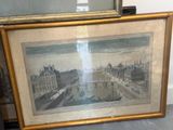 a picture of a picture of a city in a frame