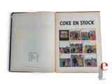 an open book with a picture of people on it