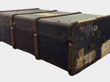 three old suitcases stacked on top of each other