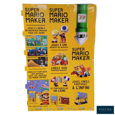 une boîte de jouets « Super Mario Maker » exposée