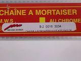 a sign that says chaine a mortaisser on it