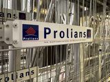 a sign that says prolians on the side of a cage