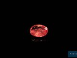 un losange rouge sur fond noir