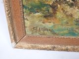 a picture of a painting on the wall of a room