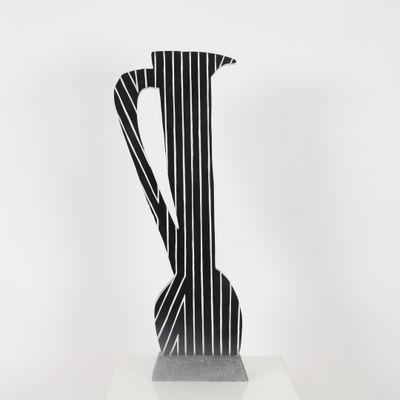 Richard Withley Sculpture en verre, application de couleur n…