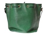 louis vuitton green epi leather bucket bag