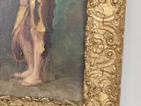 an image of a painting of a man with a hat on his head
