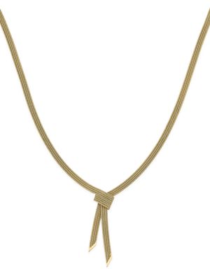 CARTIER Collier cravate semi-rigide en or jaune 585‰ à maill…