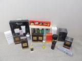 beaucoup de parfums différents sur la table