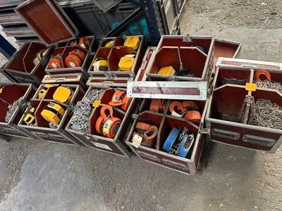 a lot of boxes with different types of tools in them