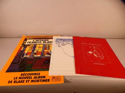 Affiche Blake et Mortimer. Pliures. - Photo 1