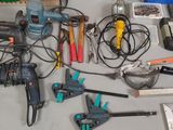 many tools that are laying out on the table