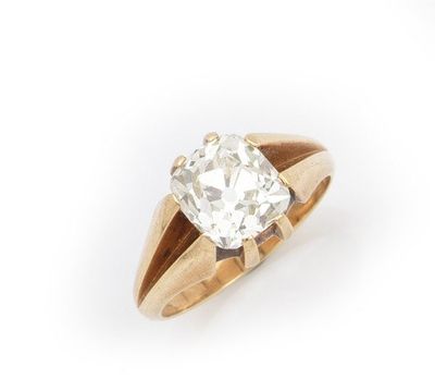 une bague en diamant à une seule pierre, par van cleef