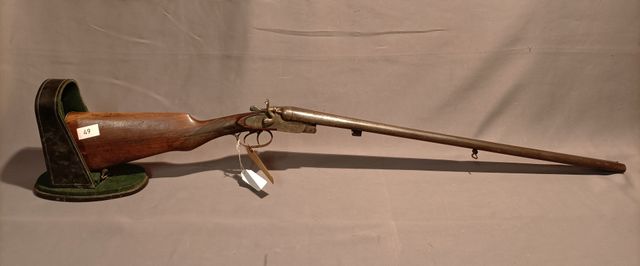 Catégorie C : Fusil juxtaposé à chien Artisan Belge. Calibre 16. 