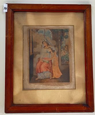 LE ROY d'après ESBRARD. "Sainte Anne instruisant la Sainte V…